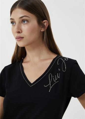 LIUJO WF0497  CAMISETA ENCAJE