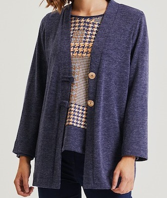 HORTENSIA 80071 CHAQUETA LARGA 2 BOTONES