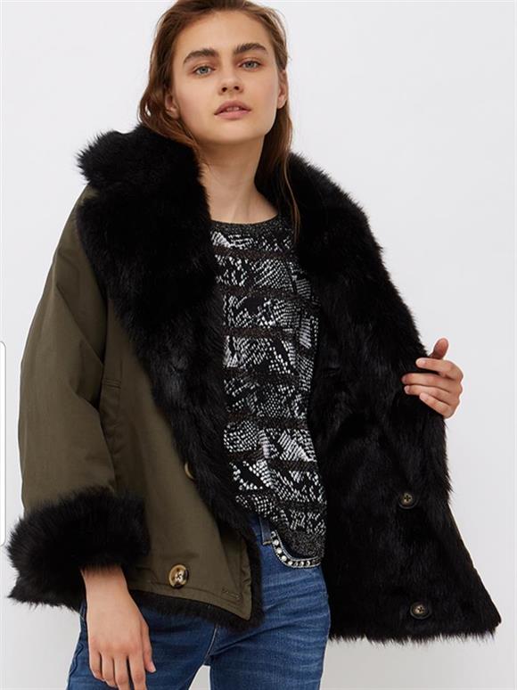 LIU-JO 1513 PARKA REVERSIBLE C-PELO