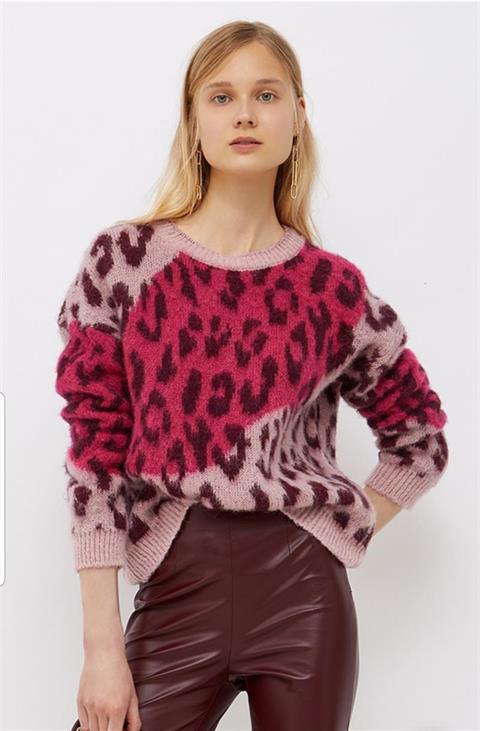 LIU-JO 1458 JERSEY JACQARD FUCSIA