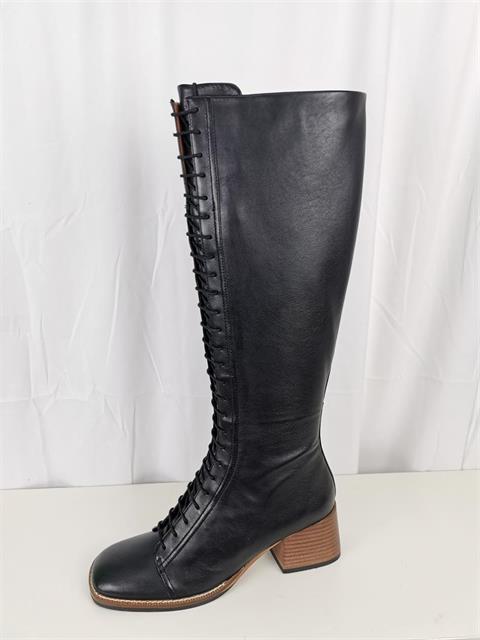 BRUNO P. 5305 BOTA PIEL CORDON  CIERRE CREM.