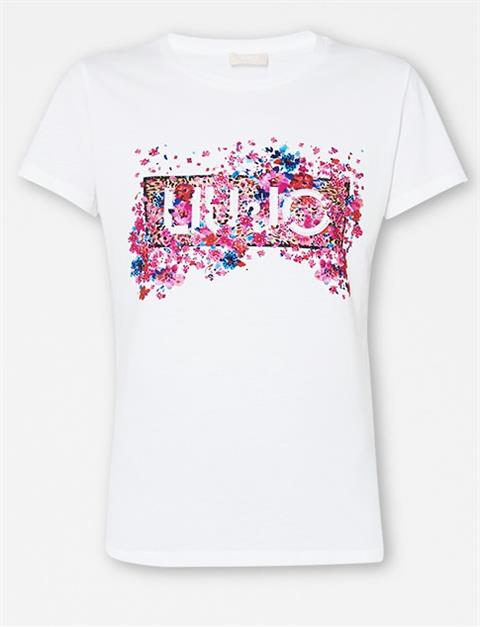 LIU JO WA3467 JS923 ECS T-SHIRT MODA M/C Bco LiuJo mac.bloomi