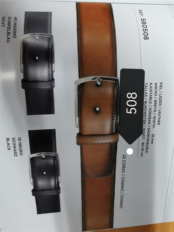 LINDENMANN 508  CINTURON PIEL 35MM