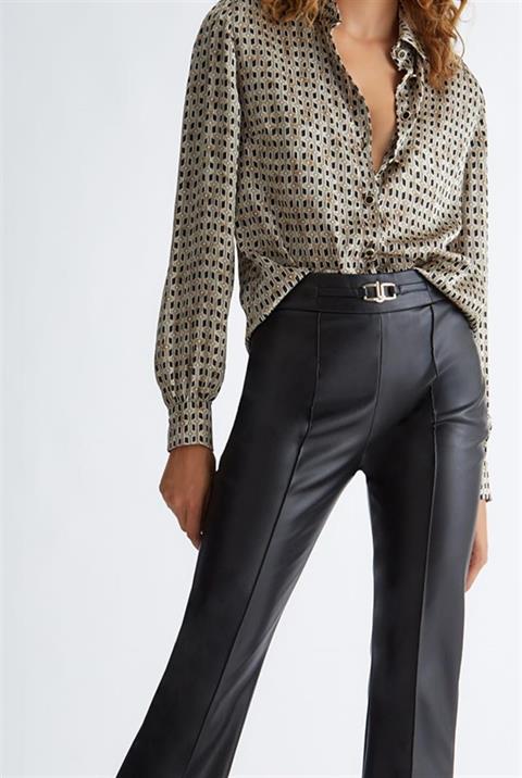 LIU-JO 3331 CAMISA DE RASO  M.L GEOMETRICO