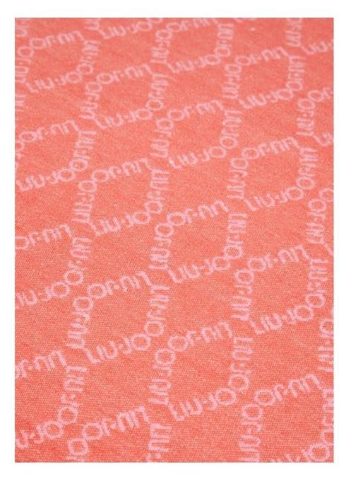 LIU-JO 3078 STOLA ROSA CON LOGOTIPO DE ROMBOS