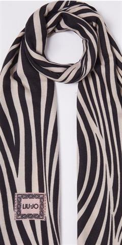 LIU-JO 3144 STOLA  ESTAMPADO ANIMAL BORDES DESH.