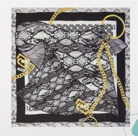 LIU-JO 3118 FOULARD ZODIACO STRAWBERRY
