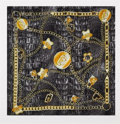LIU-JO 3125 FOULARD CADENA LOGO ECOSOSTENIBLE