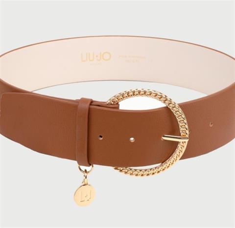 LIU-JO 3326  CINTURON HEBILLA CADENA CHARM LOGO