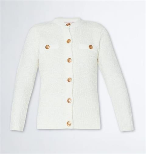 LIU-JO 3293 CHAQ. EN TEJIDO BOUCLE DE MEZCLA DE LANA