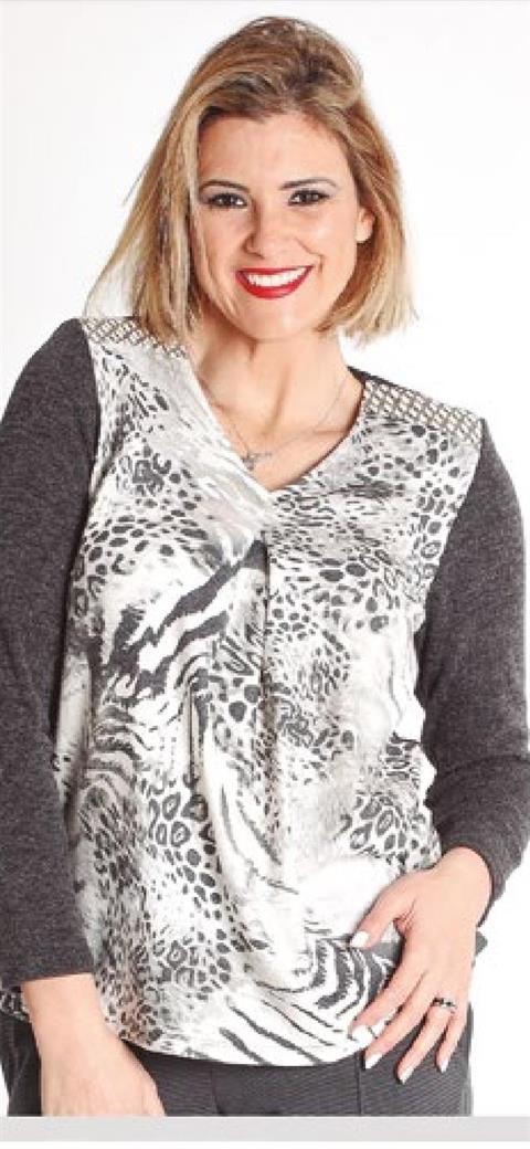 NAYAT 1063 CAMISETA PLIEGLE ANIMAL PRINT