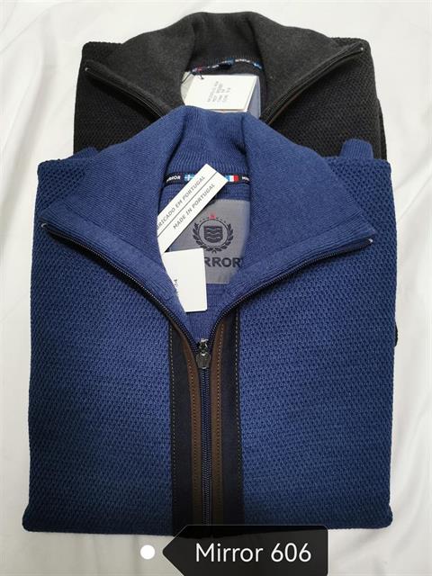 MIRROR 606 CHAQUETA  GRABADA VIVO ANTE CREMALLERA