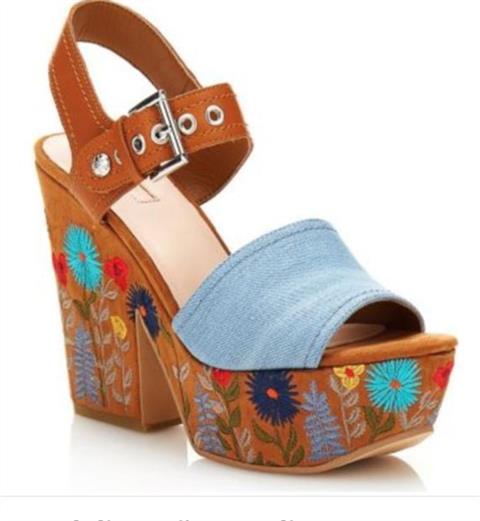 GUESS DEN03 ZUECO BORDADO