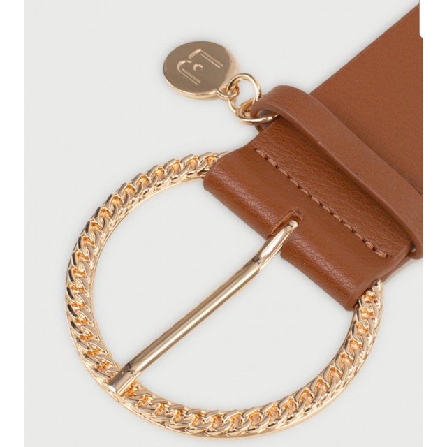 LIU-JO 3326  CINTURON HEBILLA CADENA CHARM LOGO