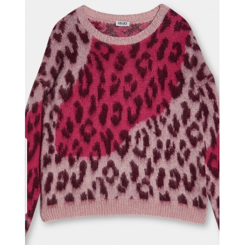 LIU-JO 1458 JERSEY JACQARD FUCSIA 2