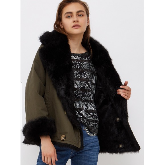 LIU-JO 1513 PARKA REVERSIBLE C-PELO