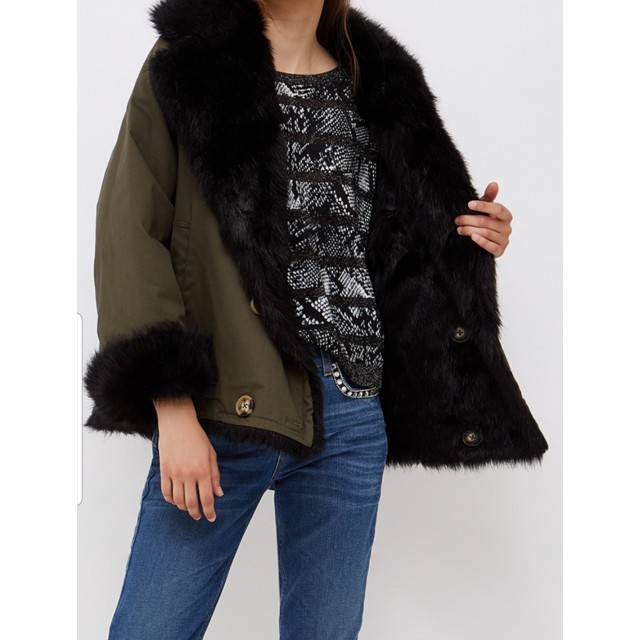 LIU-JO 1513 PARKA REVERSIBLE C-PELO