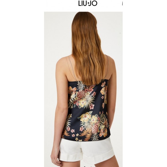 LIUJO T5957 TOP NOCHE FLORES