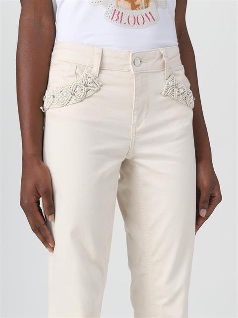 LIU-JO 3228 PANT UP.BORDADO NATURAL