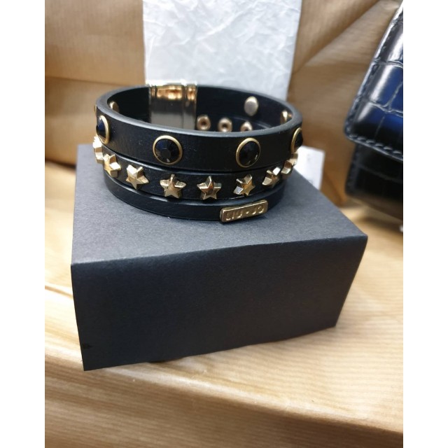 LIU-JO U1358 PULSERA CUERO  ESTRELLAS