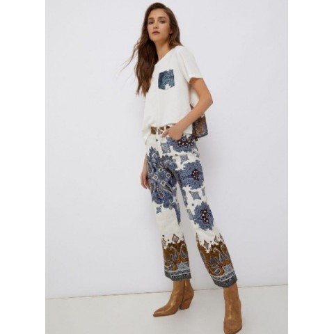 LIU-JO 2538 PANT BOHO CROPPED 2