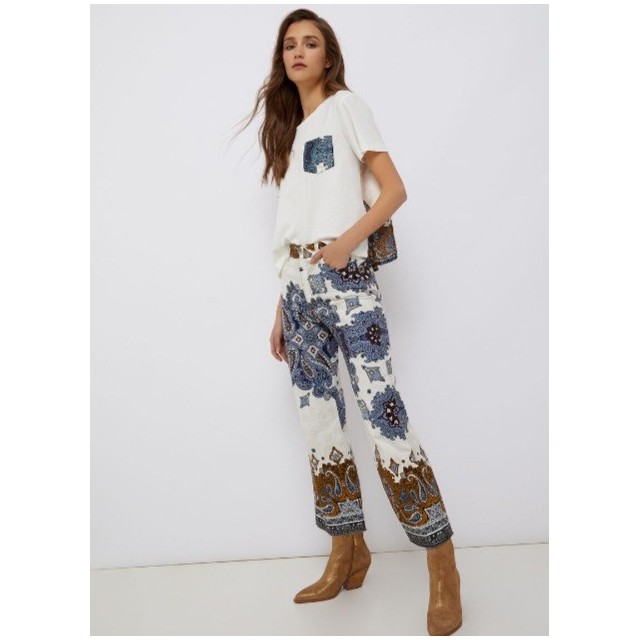 LIU-JO 2538 PANT BOHO CROPPED