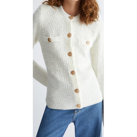 LIU-JO 3293 CHAQ. EN TEJIDO BOUCLE DE MEZCLA DE LANA 2