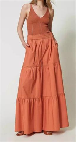 TWINSET 2067 PANTALÓN DE PERNERA ANCHA DE POPELINA