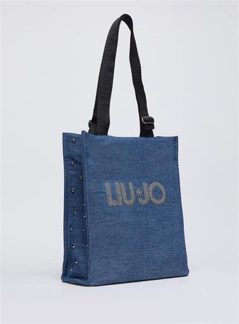 LIU-JO 4024 SHOPPING DENIM LOGO TACHUELAS