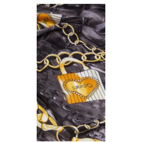 LIU-JO 3125 FOULARD CADENA LOGO ECOSOSTENIBLE 2