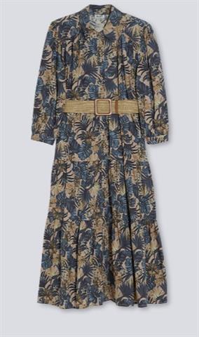 LIU JO WA2401 VESTIDO ESTAMPADO MANGA LARGA