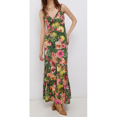 LIU JO WA2143 VESTIDO SISA ESTAMPADO FLORES 2