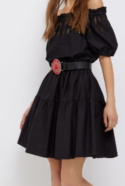 LIU JO WA2519T4853 VESTIDO ABITO NEGRO NAV NEGRO