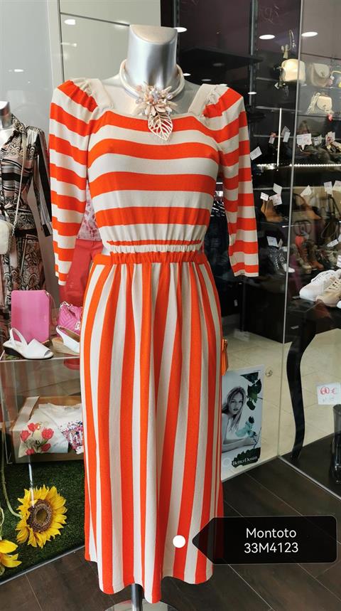 MONTOTO 33M4123 VESTIDO NARANJA APERTURAS