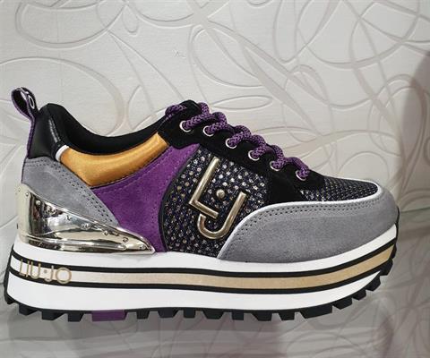 LIU-JO SNEAKER MAXI WONDER 20 GREY- BLACK