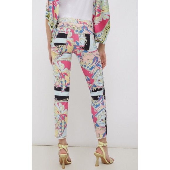 LIU JO WA2036T3060 PANTALON ESTAMPADO OCEAN FLOWERS