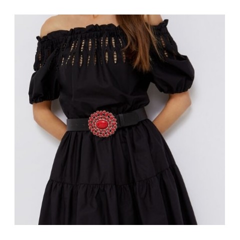 LIU JO WA2519T4853 VESTIDO ABITO NEGRO NAV NEGRO 2