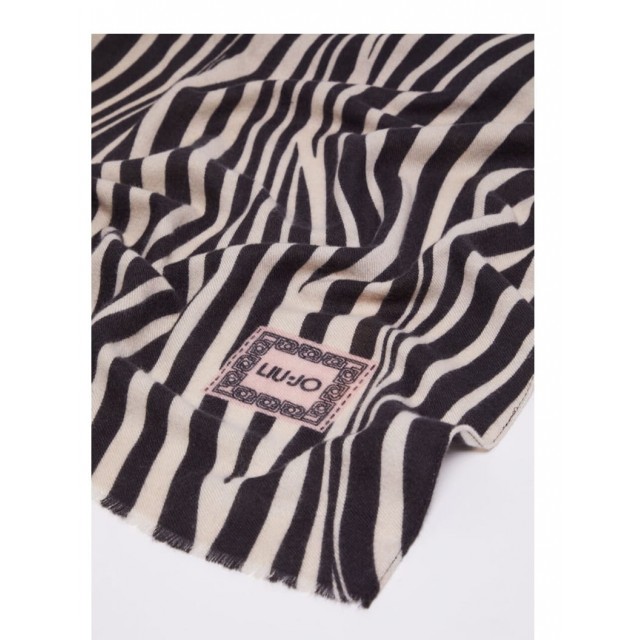 LIU-JO 3144 STOLA  ESTAMPADO ANIMAL BORDES DESH.