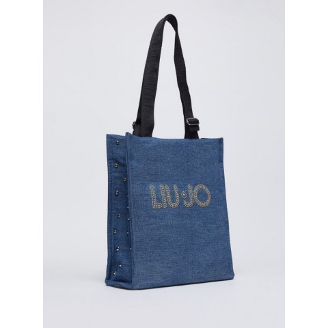 LIU-JO 4024 SHOPPING DENIM LOGO TACHUELAS 2