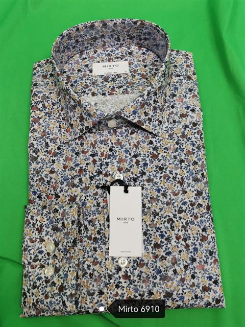MIRTO 6910-50 CAMISA ESTAMPADA FLOR MINI ESPECIAL