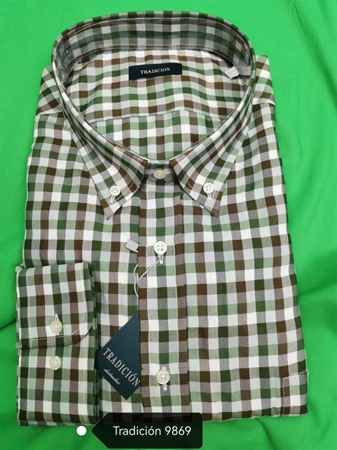 TRADICIÓN 9869 CAMISA CUADROS SPORT M LARGA