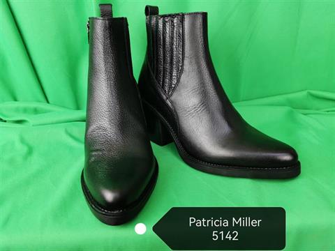 P MILLER 5142 BOTA PIEL TACÓN CAMPERA ELASTICO