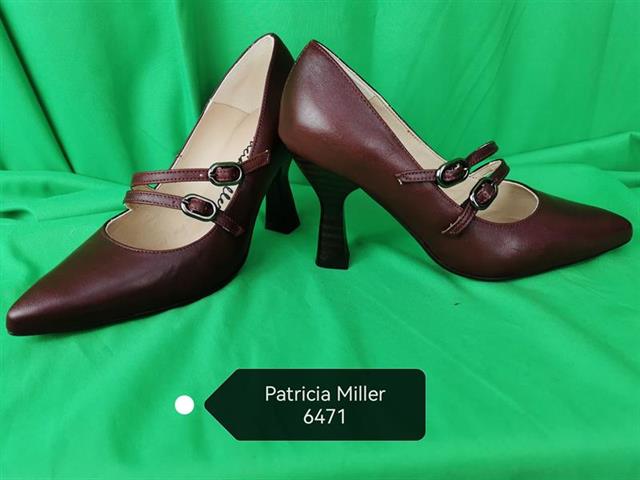 P MILLER 6471 ZAPATO TACÓN CARRETE 2 HEBILLAS