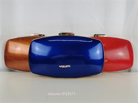 VOLUM VF22571/08/09/25 FIESTA LIRIO CLOUCH PIEL AZUL/ROJO/COBRE