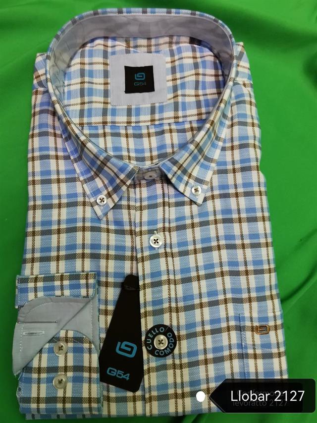 LLOBAR 2127 CAMISA M LARGA  CUADROS SPORT