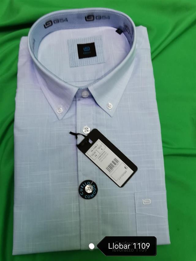 LLOBAR 1109  CAMISA  M CORTA  FALSO LISO