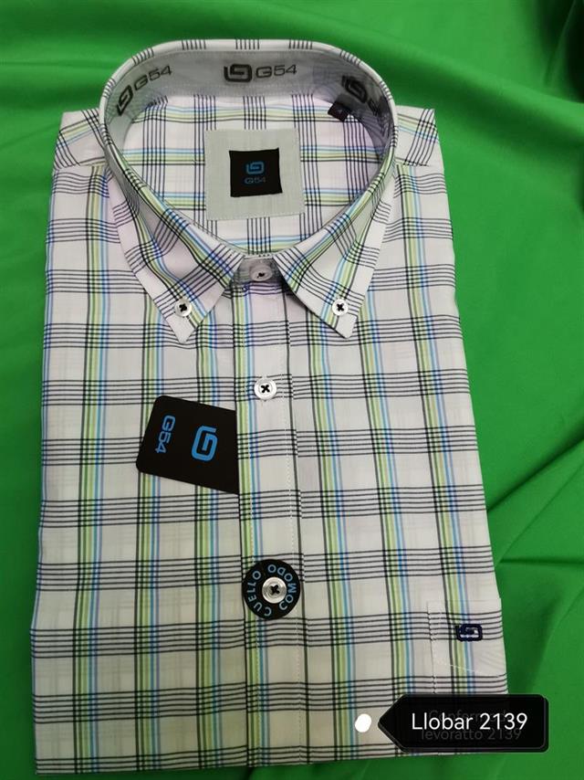 LLOBAR 2139  CAMISA M CORTA CUADROS SPORT