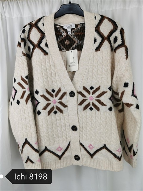 ICHI 8198 CARDIGAN BYMELPA ROSETA