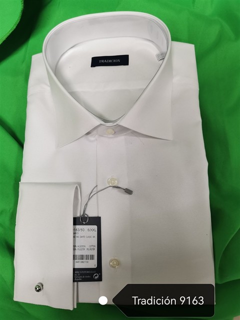 TRADICION 9163  CAMISA VESTIR  FALSO LISO