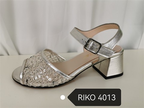 RIKO 4013 SANDALIA  LENTEJUELA CIERRE TOBILLO